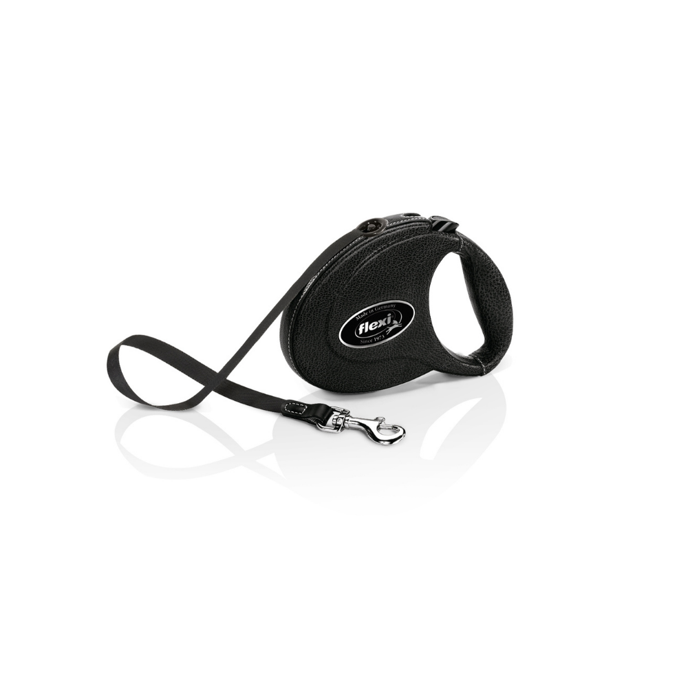 Flexi Leather Deri Otomatik Makaralı Gezdirme Kayışı M 5mt image 2
