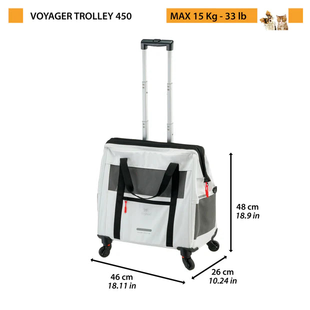 Ferplast Voyager Trolley 450 Kedi/Köpek TekerlekliTaşıma Çantası image 2