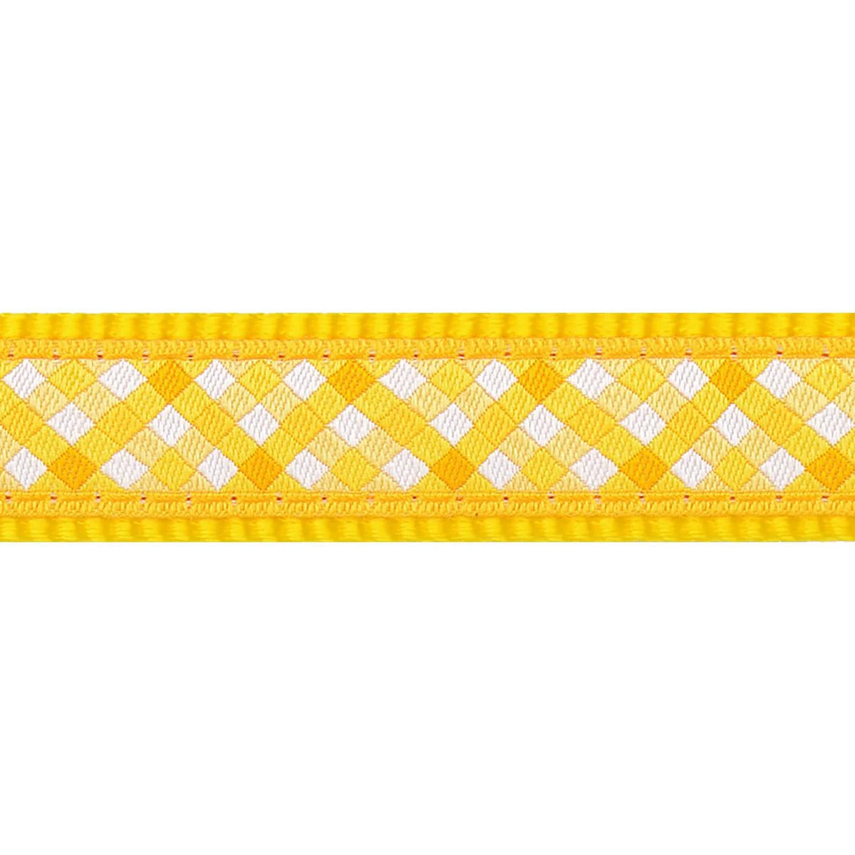 Red Dingo Gingham Sarı Köpek Gezdirme Kayışı image 1