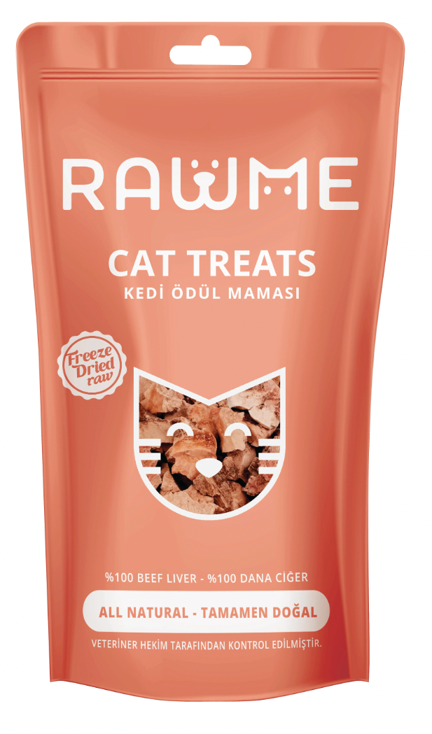 Rawme Kedi Dana Ciğer Küpleri 40gr image 0