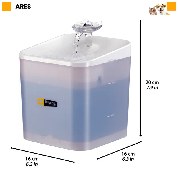Ferplast Ares Kedi & Küçük Köpek İçin 3 Noktalı Otomatik Su Pınarı 2 L image 5