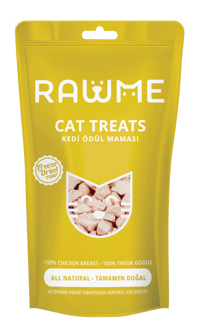 Rawme Kedi Tavuk Göğüs Küpleri 40gr image 0