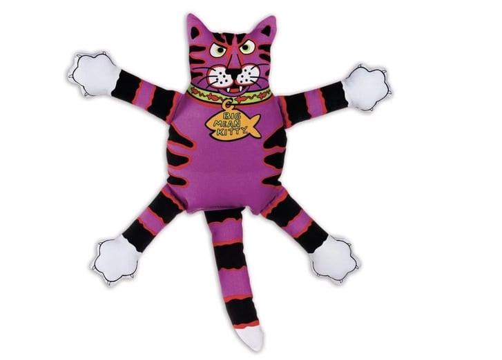 Fat Cat Scaries Dayanıklı Kanvas Kumaştan Sesli Köpek Oyuncağı image 0
