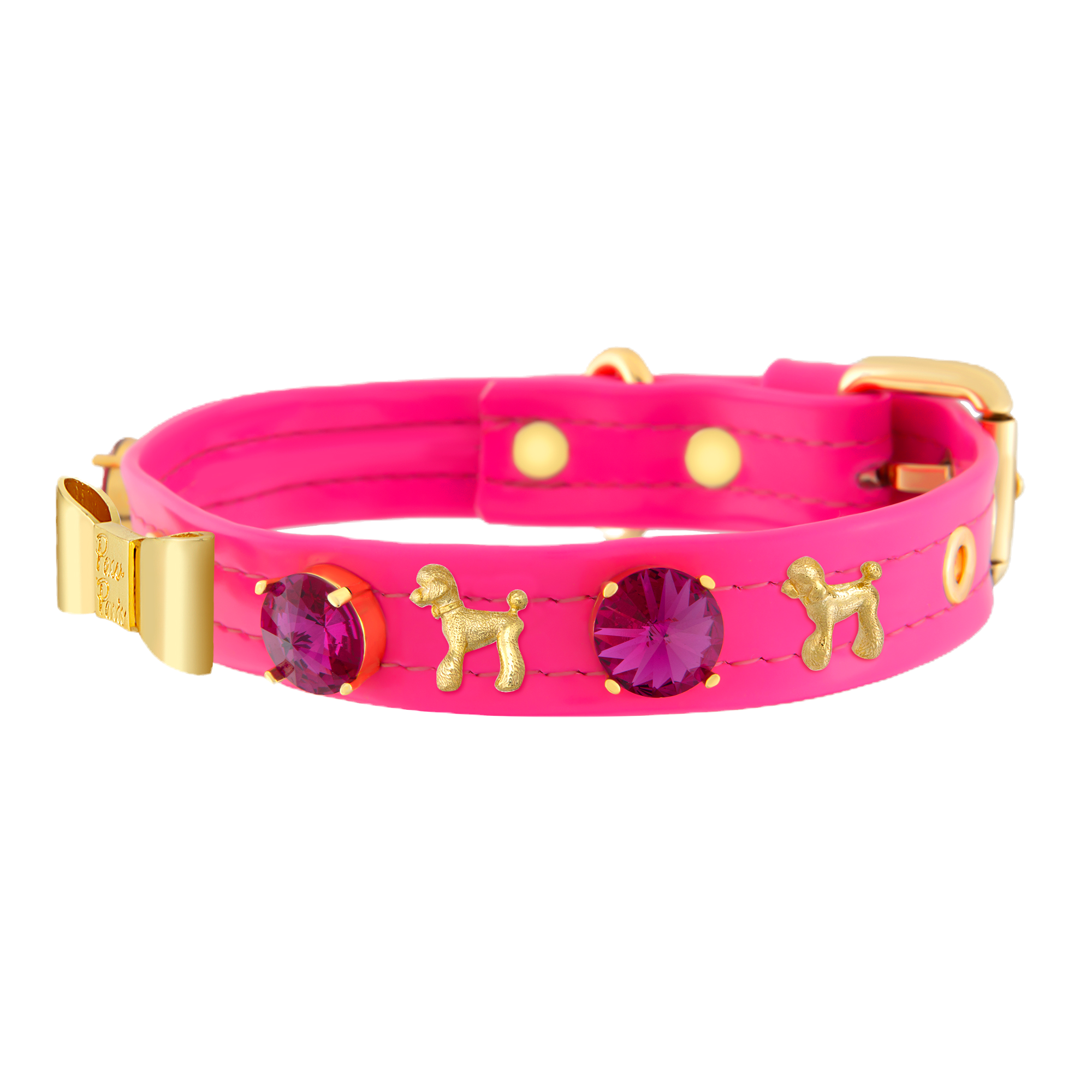 Paw Paris Neon Pink Poodle Bonnie Boyun Tasması image 1