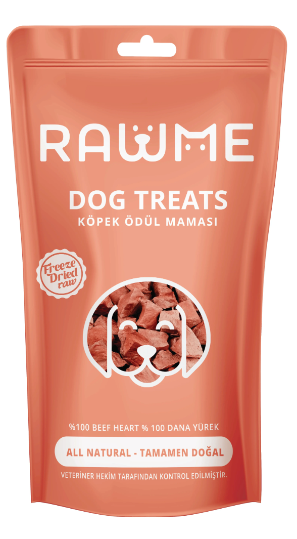 Rawme Doğal Dana Yürek Küp 40gr image 0