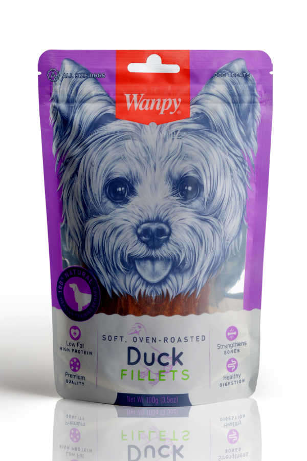 Wanpy Oven Roasted Yumuşak Gerçek Ördek Fileto Köpek Ödülü 100 Gr image 0