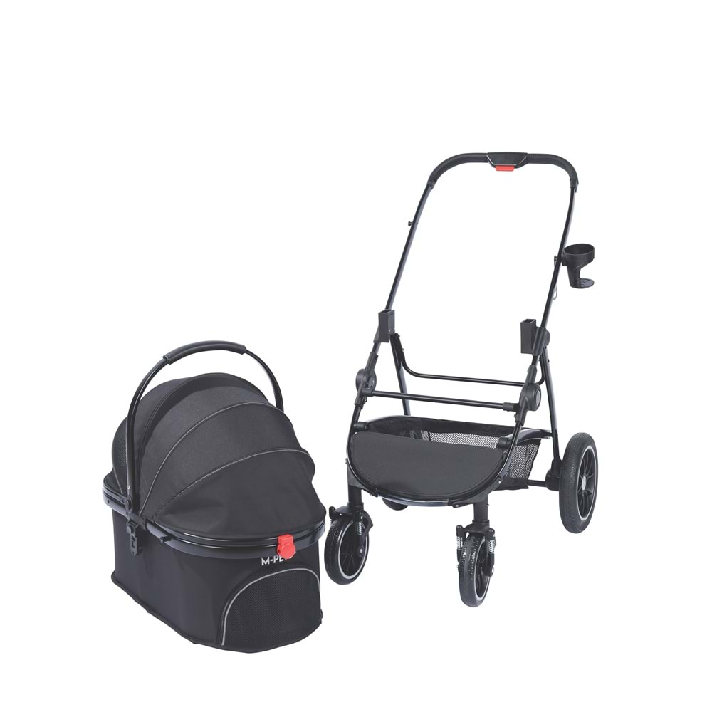 M-PETS Conquest Pet Stroller Kedi/Köpek Arabası image 3