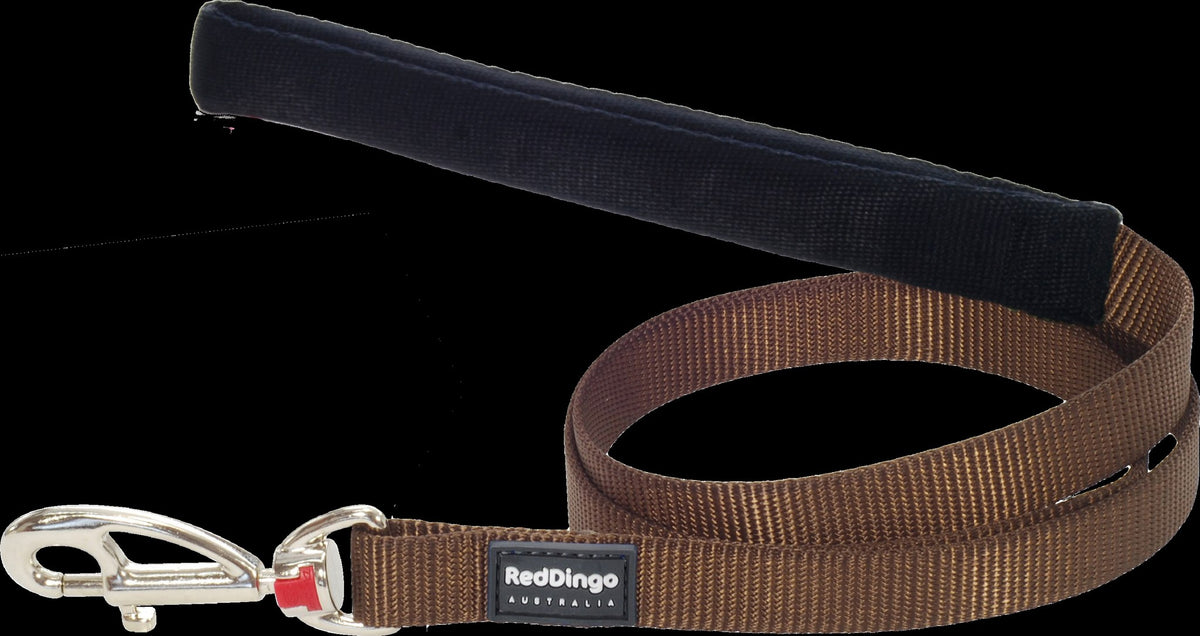 Red Dingo Düz Renk Kahverengi Köpek Gezdirme Kayışı 120 cm