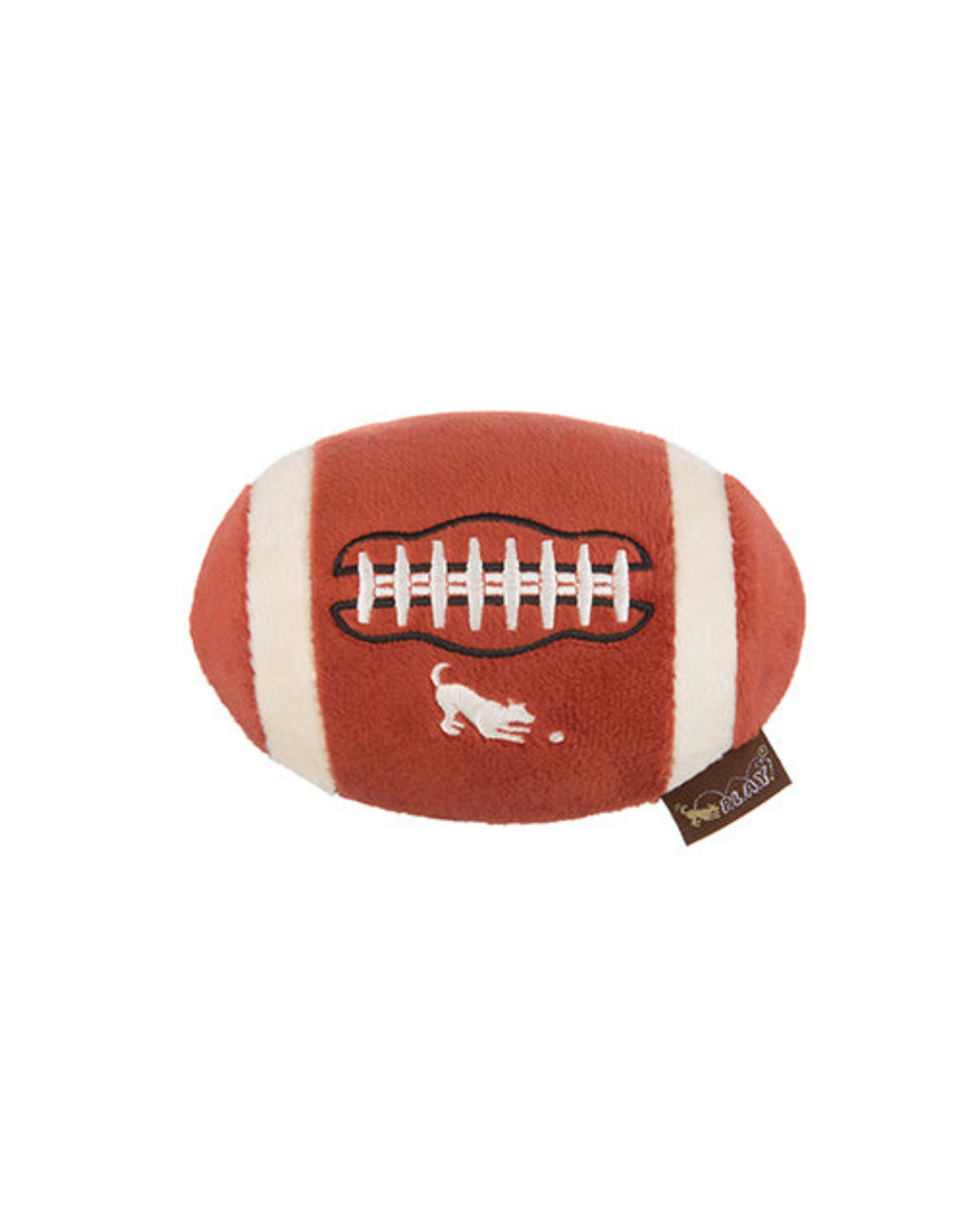 Amerikan Futbolu Topu Figürlü Dolgusuz Sesli Kahverengi Peluş Köpek Oyuncağı P.L.A.Y. Back to School Fido’s Football