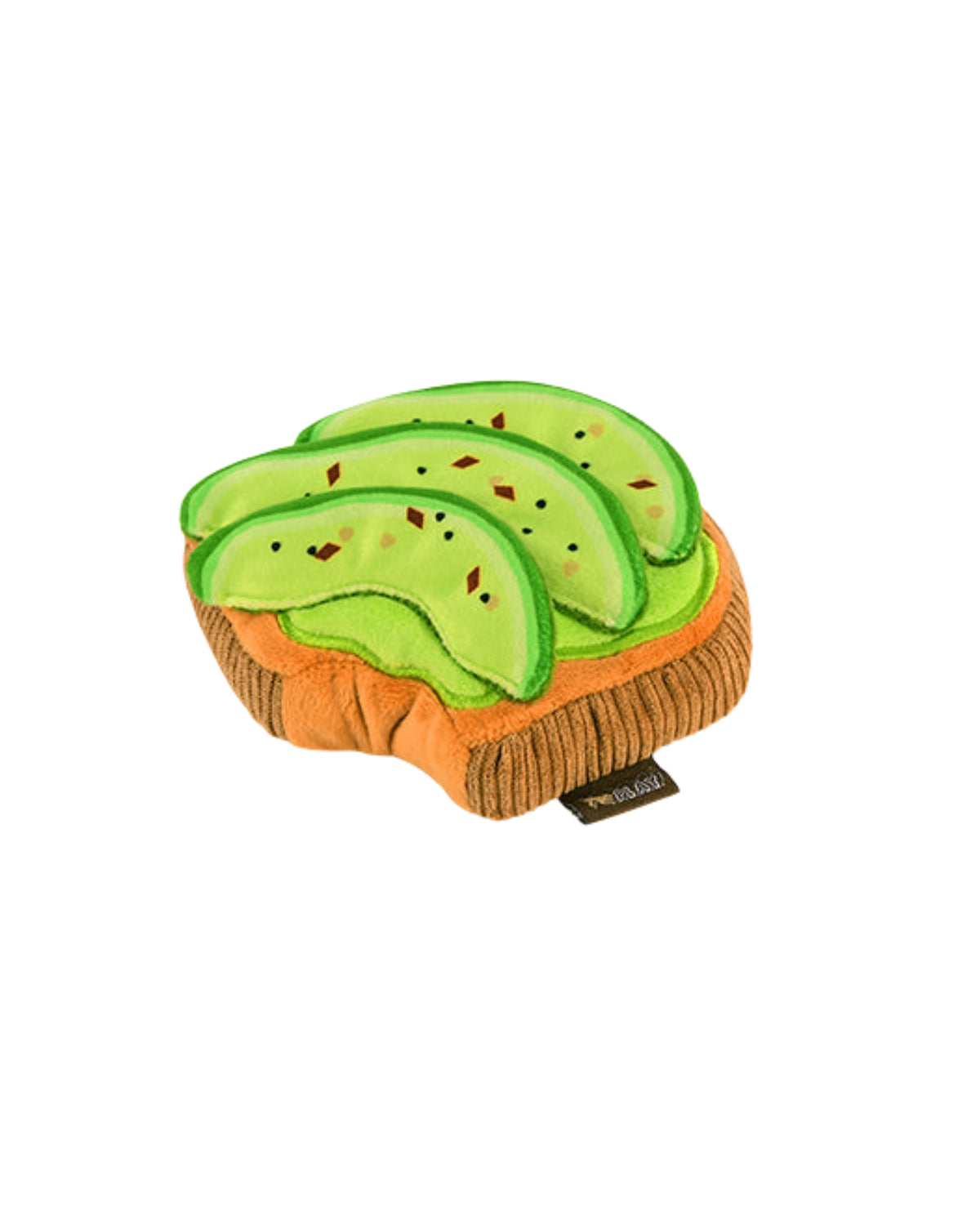 Avokadolu Tost Figürlü Hışırtılı Sesli Peluş Köpek Oyuncağı P.L.A.Y. Barking Brunch Avo-doggo Toast