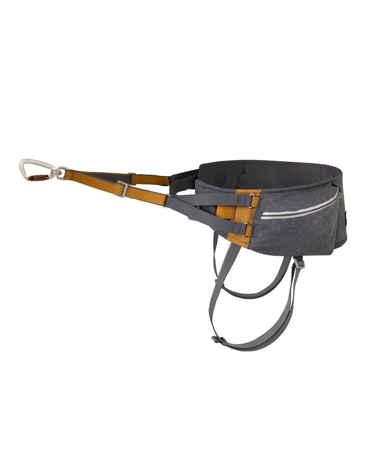 Bacak Kayışlı Çift Cepli Eller Serbest Köpek Gezdirme Kemeri Gri Hurtta Expedition Belt ECO