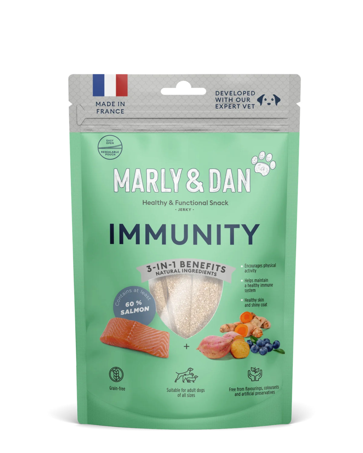 Bağışıklık Destekleyici Somonlu Köpek Ödülü  Marly&Dan Immunity Treats