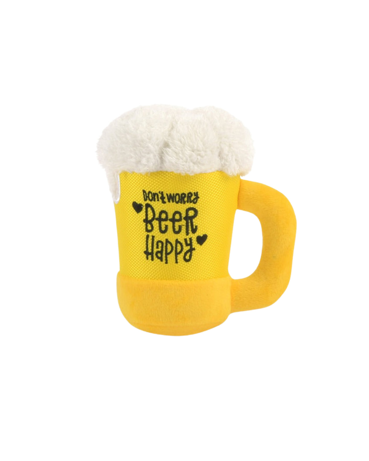 Bira Bardağı Figürlü Hışırtılı Sesli Sarı Peluş Köpek Oyuncağı P.L.A.Y. Clive & Bacon Barking Beer