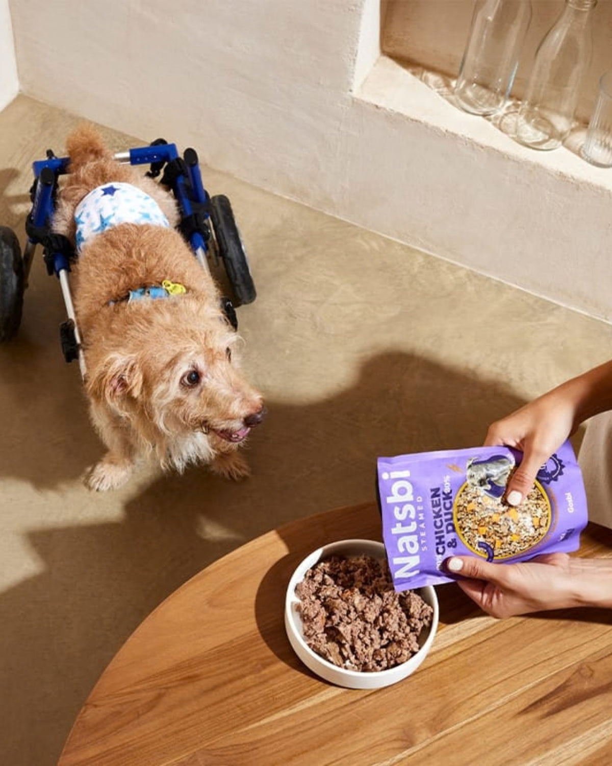Buharda Pişirilmiş Tavuk ve Ördekli Köpek Maması Gosbi Natsbi Steamed Dog Chicken & Duck