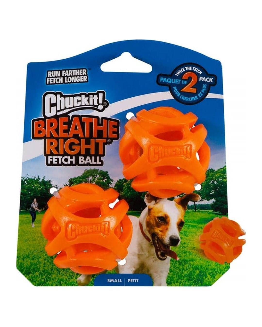 Chuckit Breathe Right Fetch Ball S beden 2'li paket