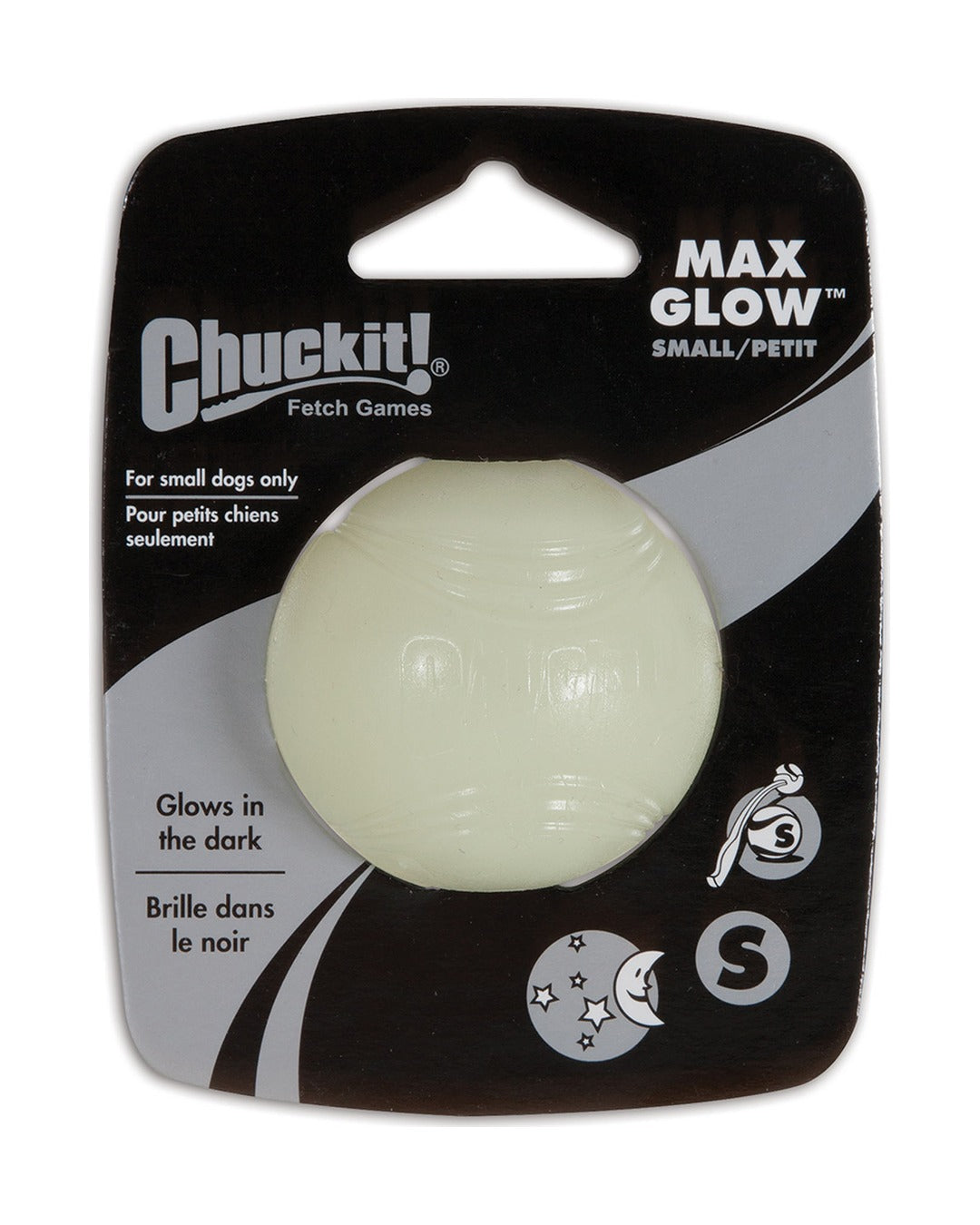 Chuckit Max Glow Ball gece parlayan köpek topu S beden