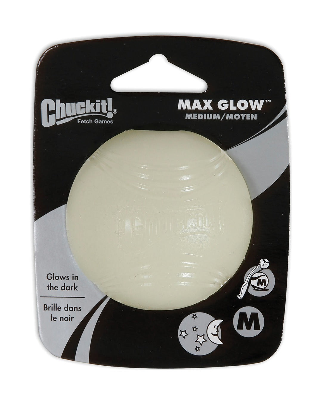 Chuckit Max Glow Ball gece parlayan köpek topu M beden