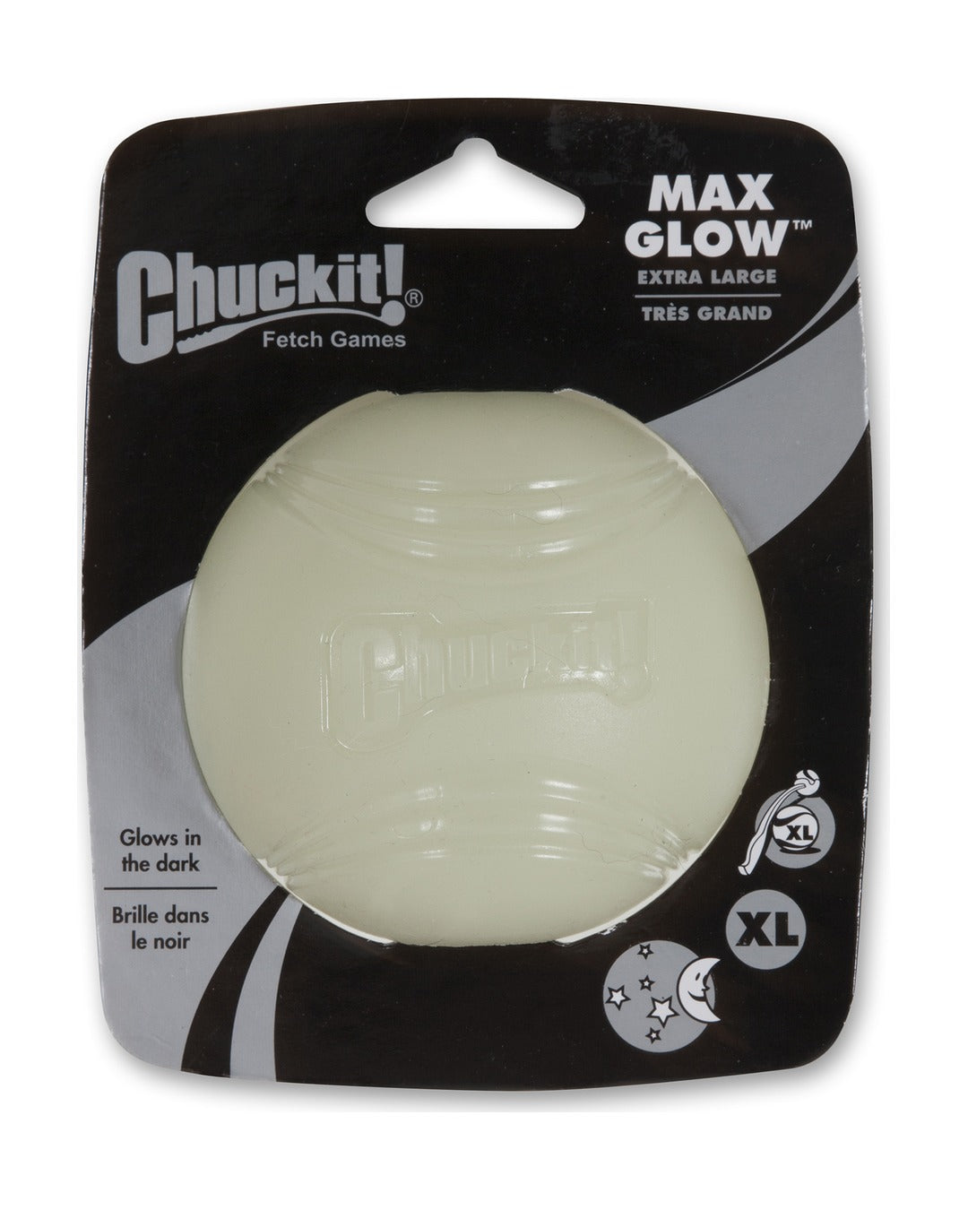 Chuckit Max Glow Ball gece parlayan köpek topu XL beden