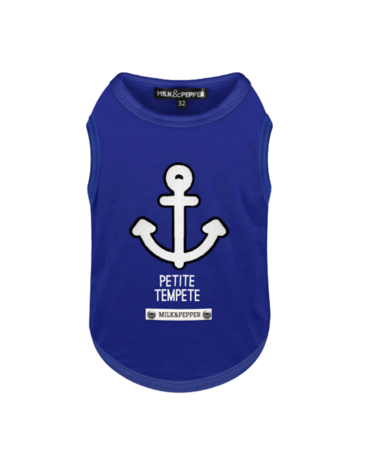 Çapa Nakışlı Köpek Tişörtü Milk&Pepper Noan T Shirt