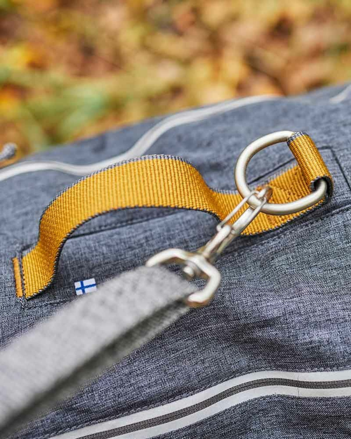 Çift Cepli Tutacaklı Reflektörlü Köpek Sırt Çantası Gri Hurtta Expedition Backpack ECO