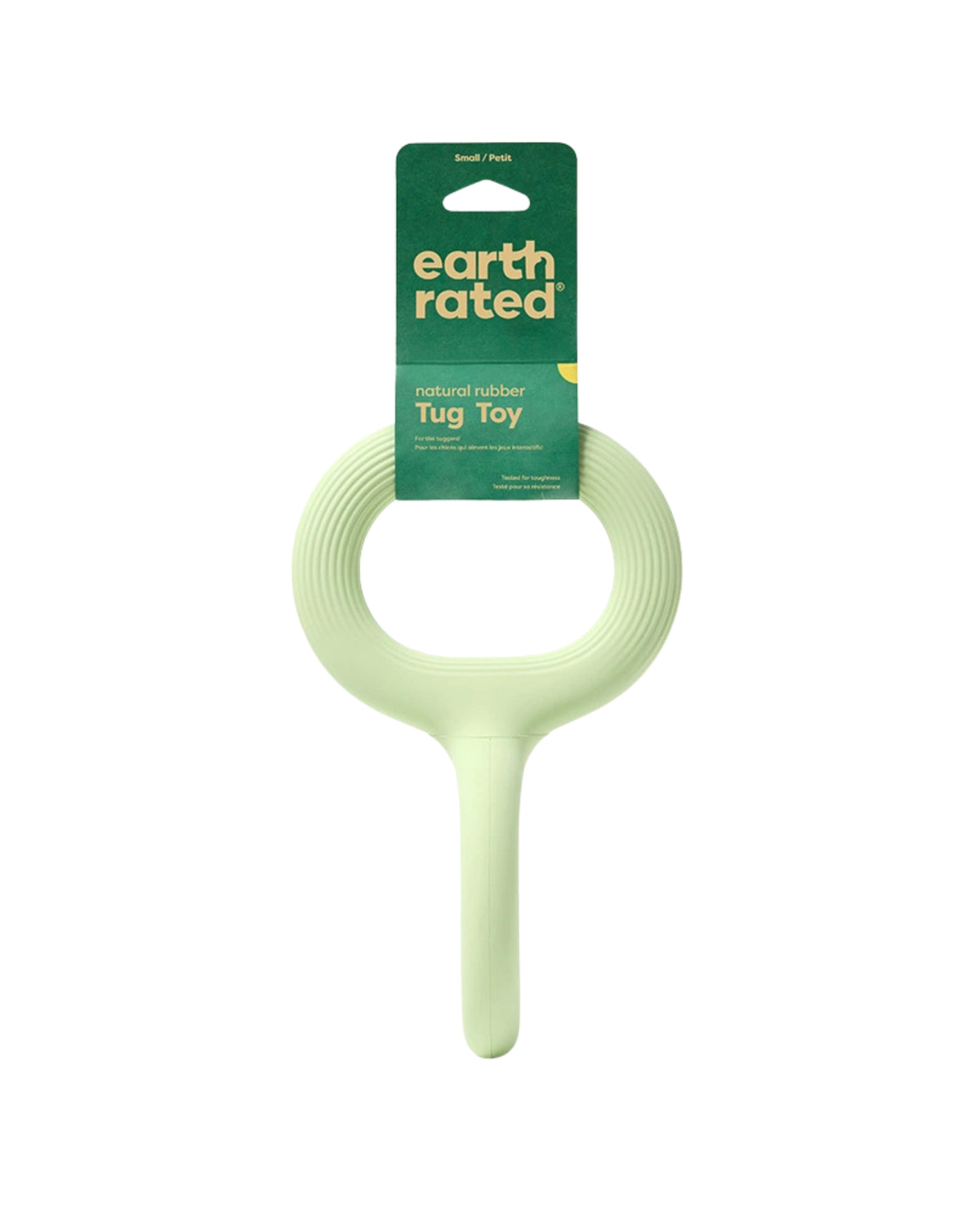 Çift Tutamaklı Kauçuk Çekiştirme Oyuncağı Earth Rated Rubber Tug Toy