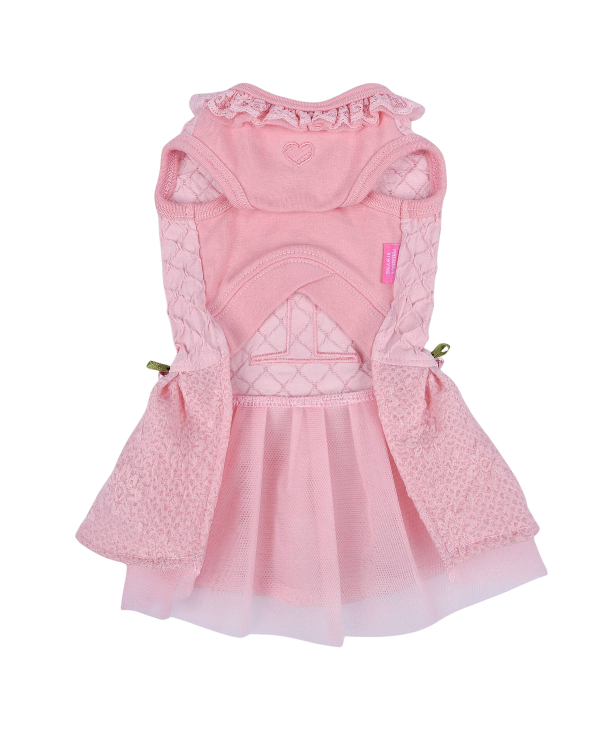 Dantel Yakalı Güllü Pembe Köpek Elbisesi Pinkaholic Majesty Dress