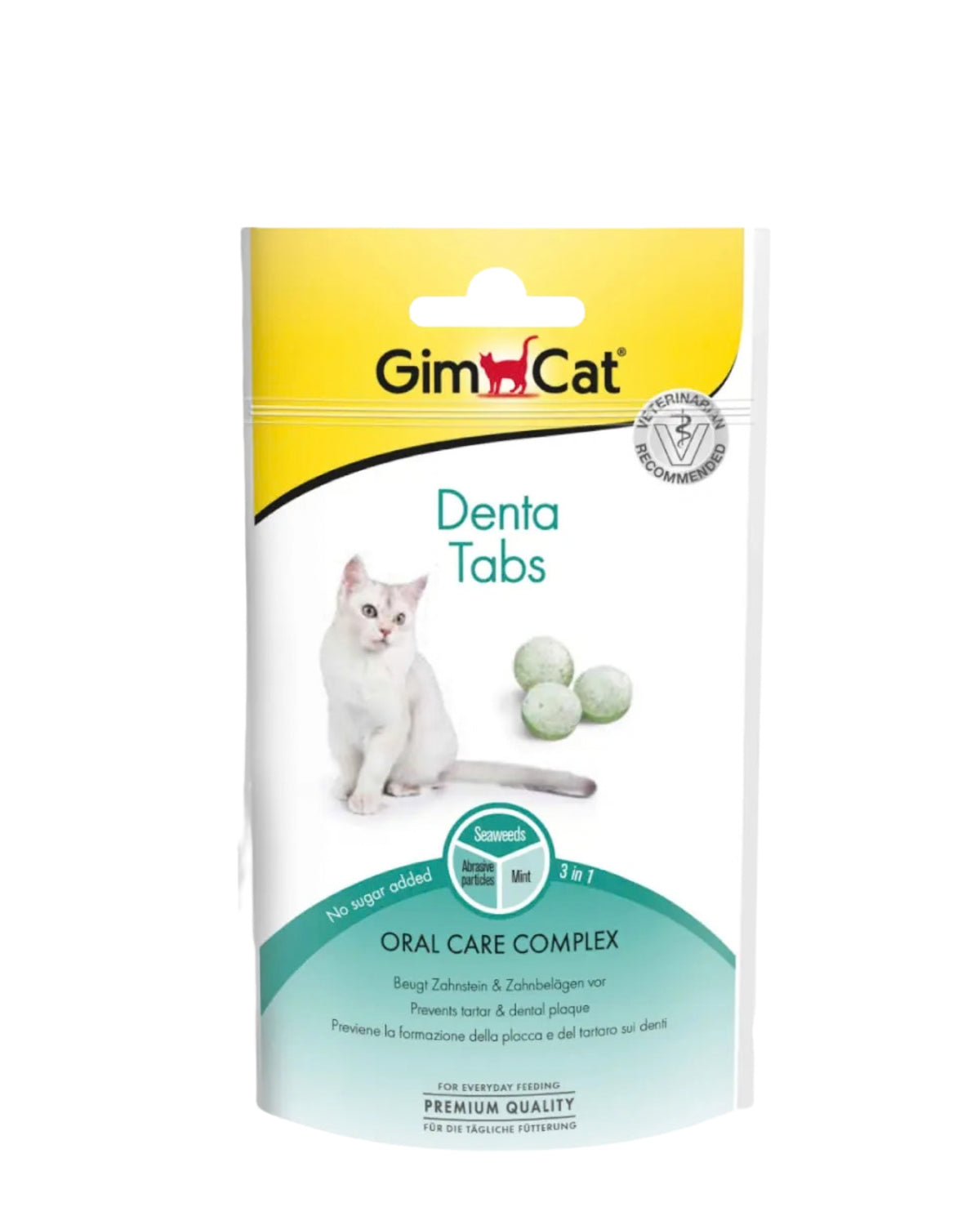 Diş Bakımı İçin Naneli Tahılsız Kedi Ödül Tableti GimCat Denta 40 g