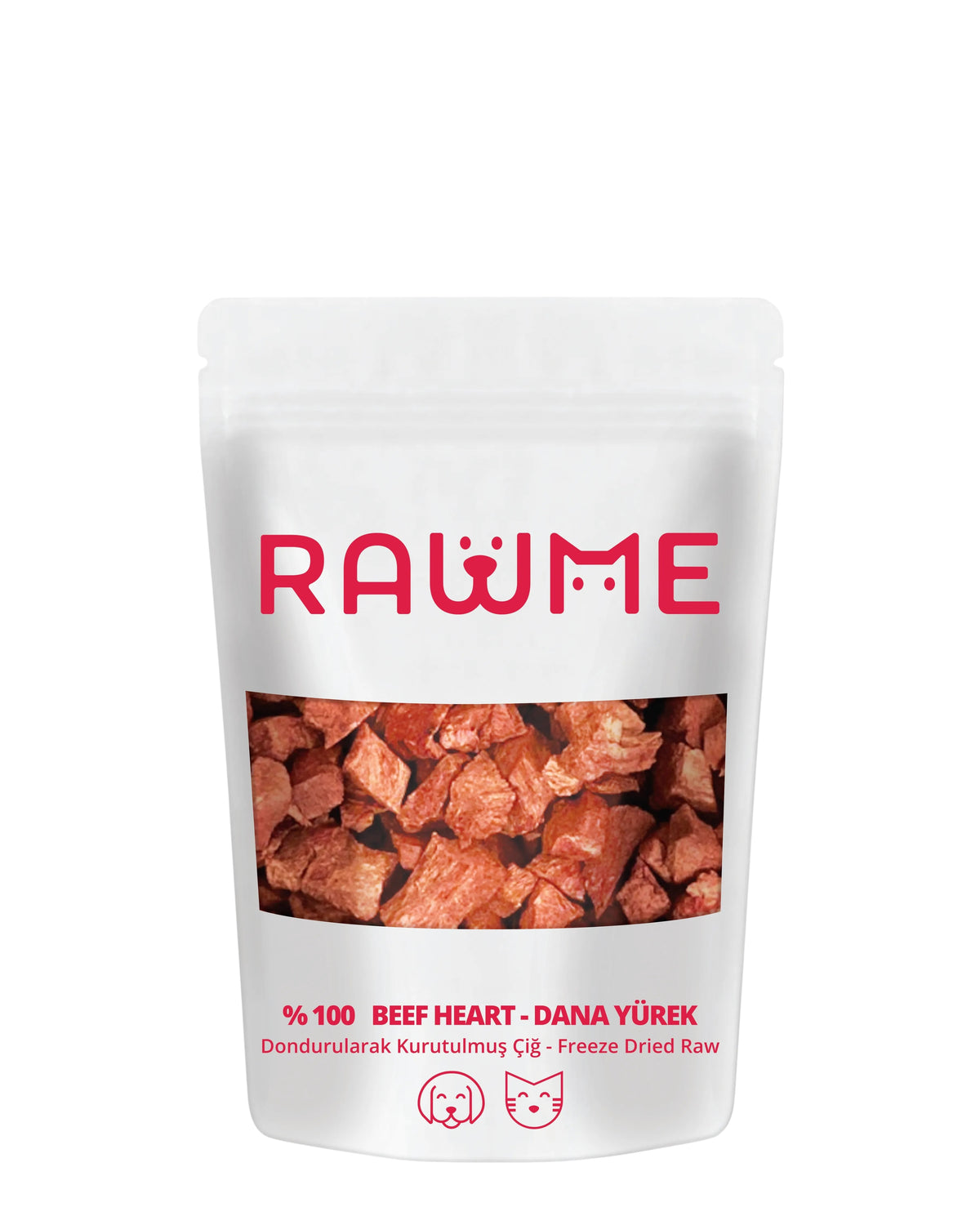 Dondurularak Kurutulmuş Dana Yürek Ödülü Rawme Mini Paket, 10gr