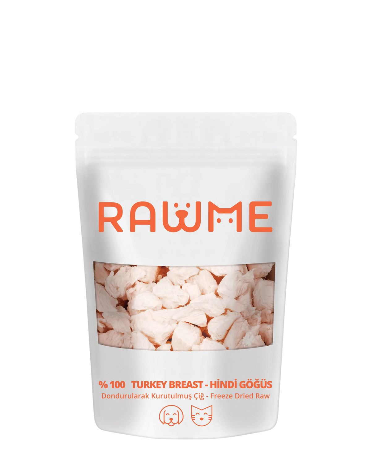 Dondurularak Kurutulmuş Hindi Göğsü Ödülü Rawme Mini Paket, 10gr