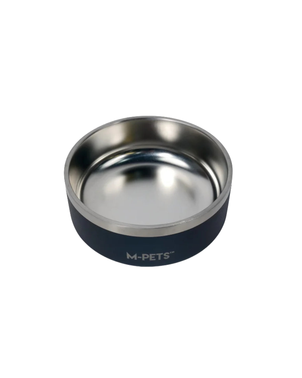 Eskimo Çift Cidarlı Paslanmaz Çelik Mama ve Su Kabı Siyah M-Pets ESKIMO Double Wall Bowl Black
