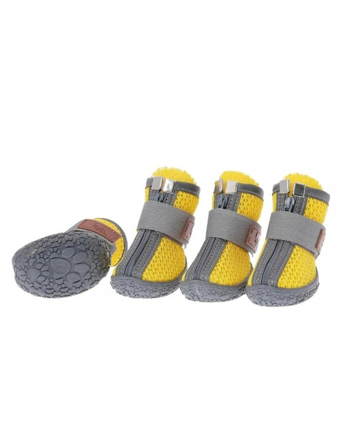 Fermuarlı Yansıtıcı Köpek Ayakkabısı Be Design 4'lü Set