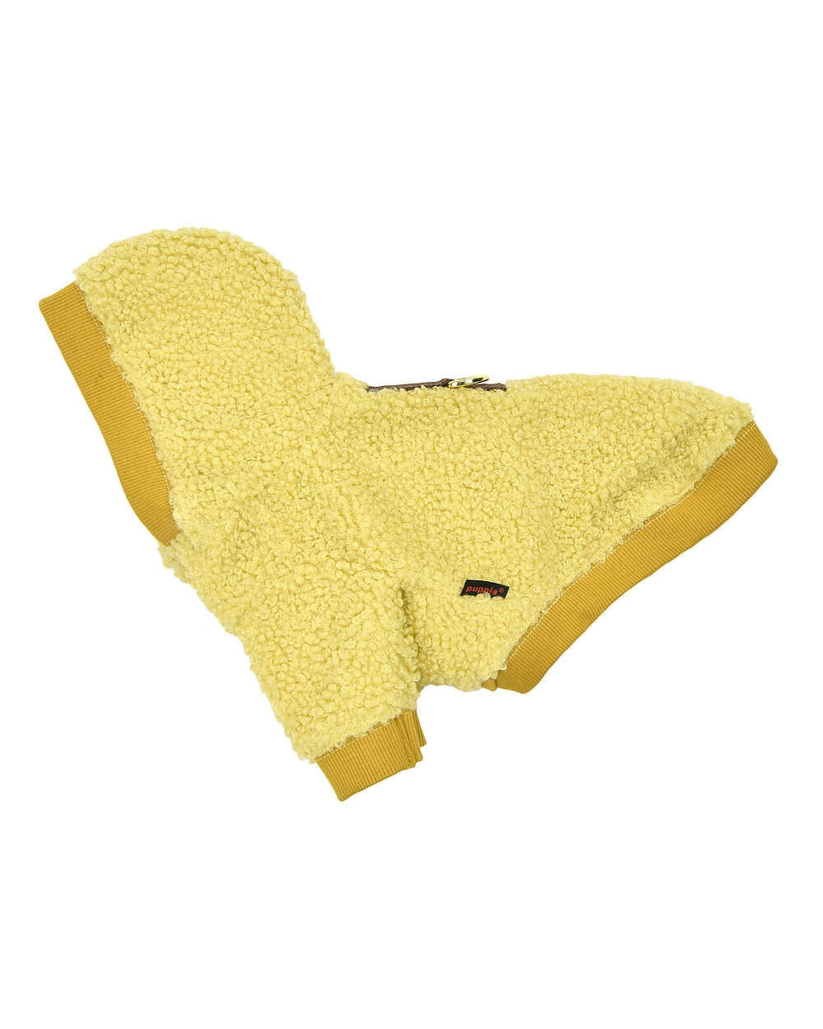 Göğüs Tasmalı Kapüşonlu Peluş Açık Sarı Köpek Sweatshirtü Puppia Lasta