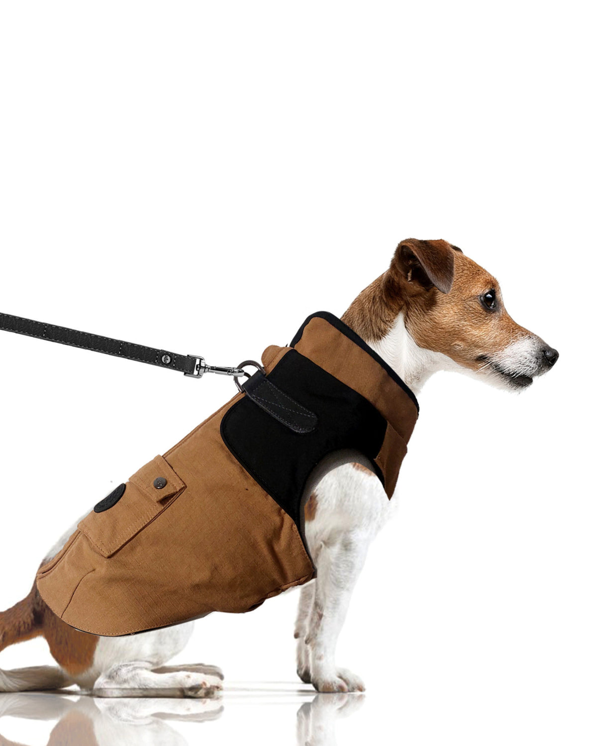 Göğüs Tasmalı Su Geçirmez Köpek Yağmurluğu Milk&Pepper Tarka Kahverengi
