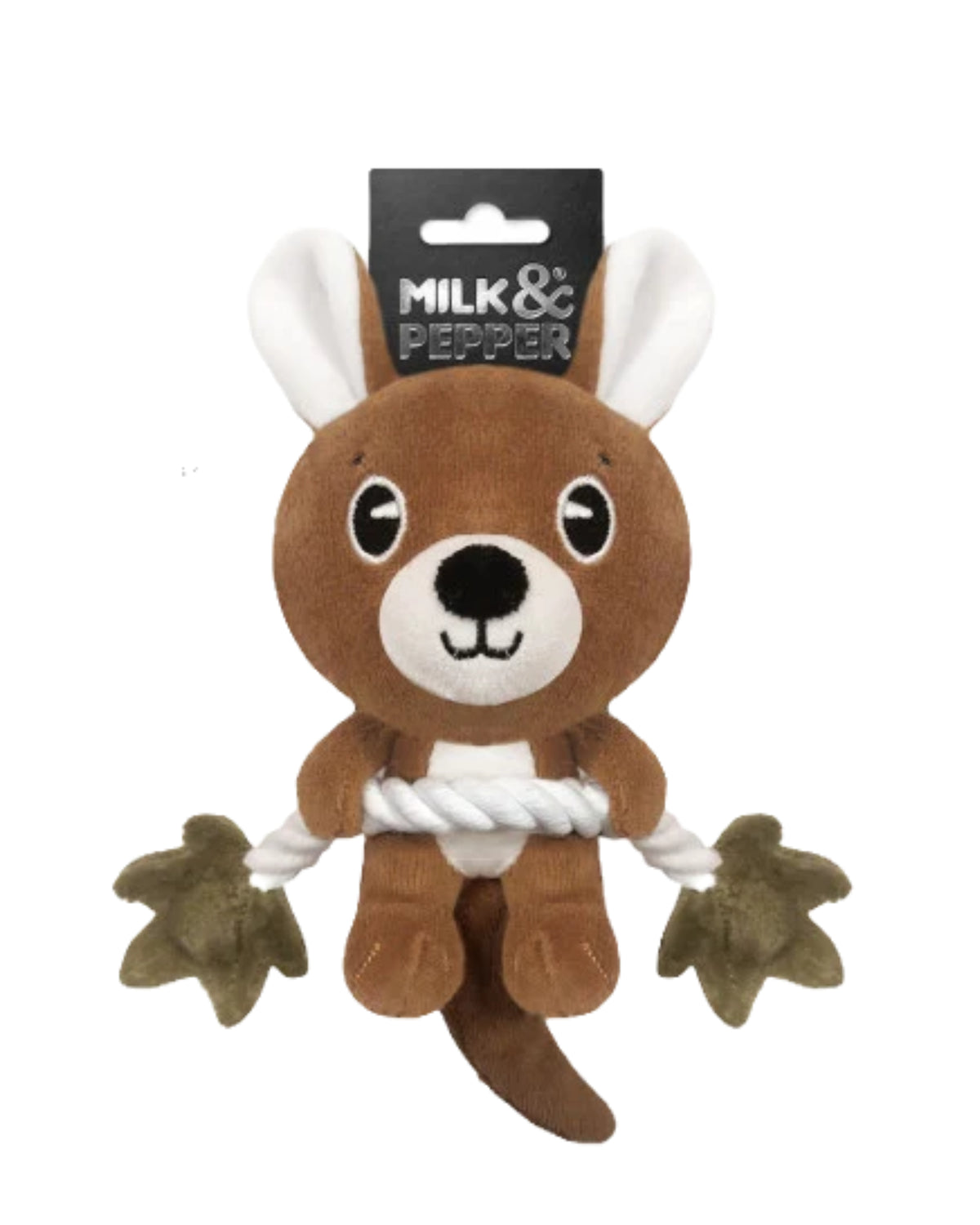 Halat Saplı Peluş Kanguru Köpek Oyuncağı Milk&Pepper Wallaby Toy