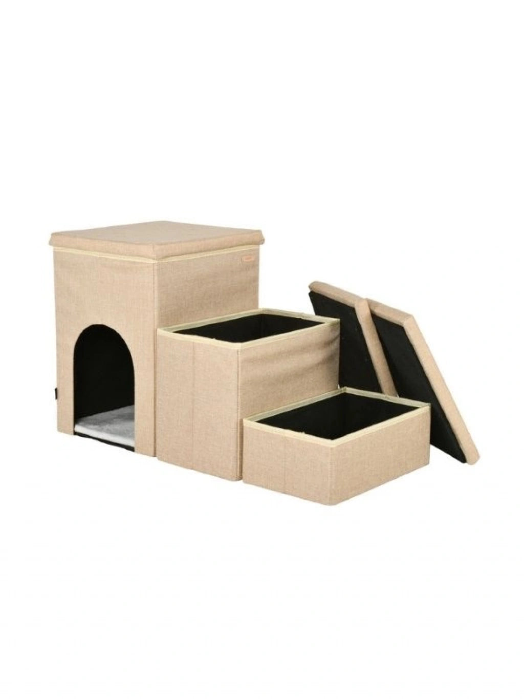 Puppia Cuddleclimb 3 Basamaklı ve Saklama Hazneli Evcil Hayvan Merdiveni