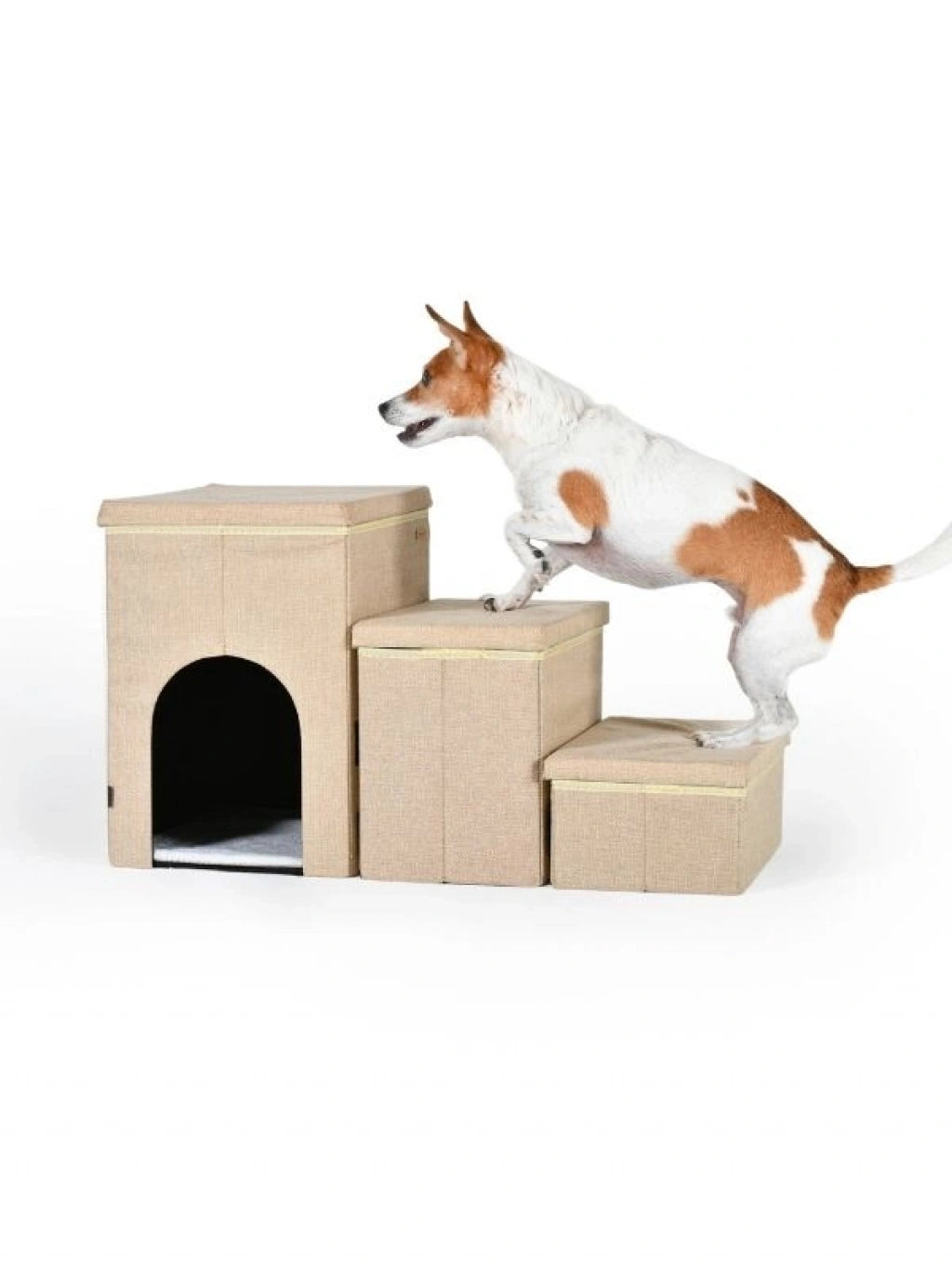 Puppia Cuddleclimb 3 Basamaklı ve Saklama Hazneli Evcil Hayvan Merdiveni