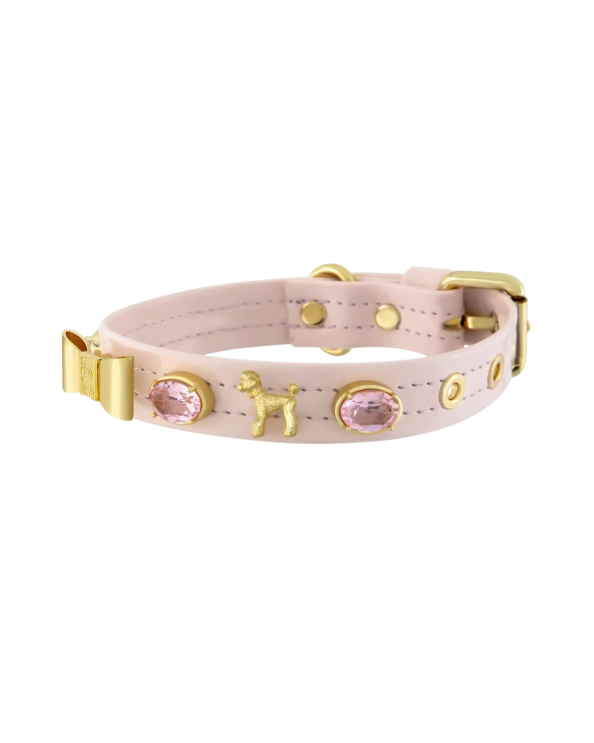 Kaniş Figürlü Pudra Pembe Köpek Boyun Tasması Paw Paris Pink Poodle Bonnie Collar