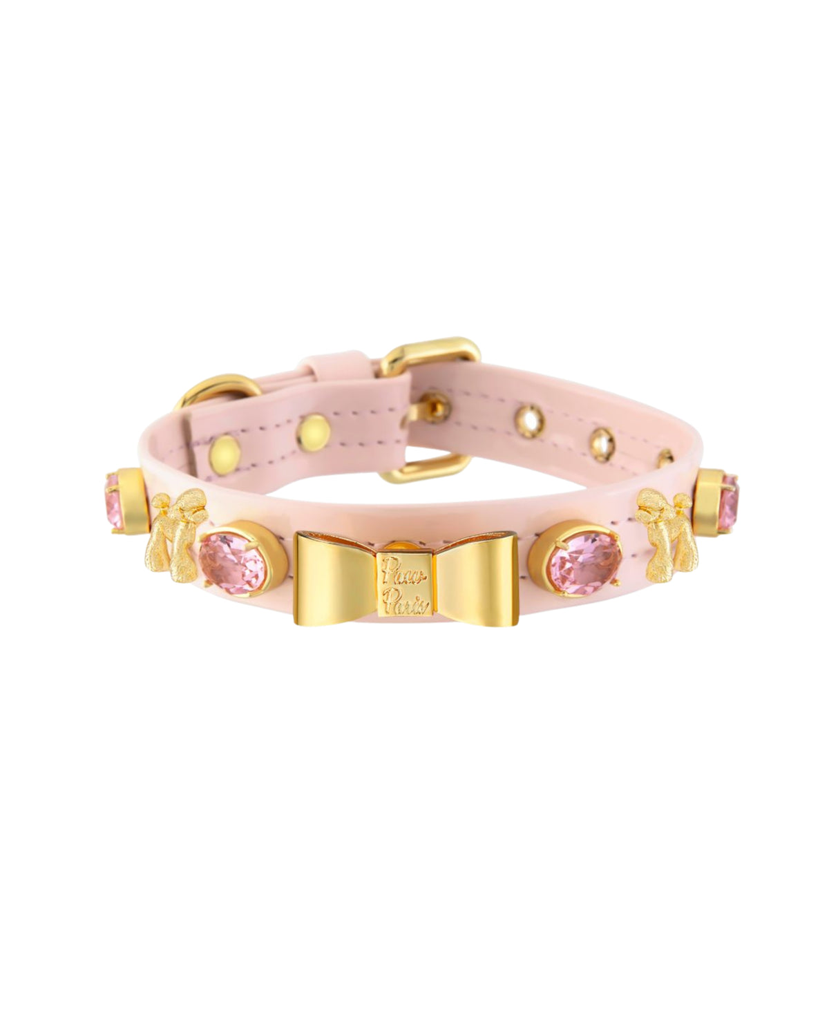 Kaniş Figürlü Pudra Pembe Köpek Boyun Tasması Paw Paris Pink Poodle Bonnie Collar