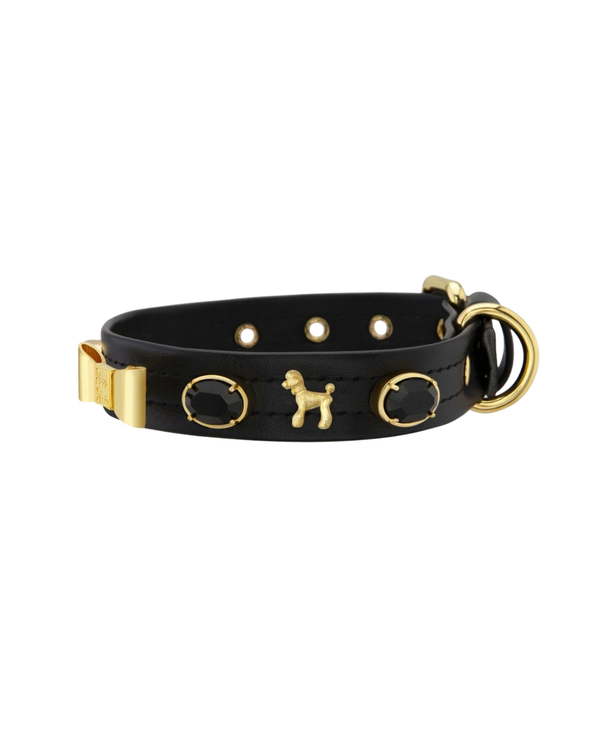 Kaniş Figürlü Siyah Köpek Boyun Tasması Paw Paris Black Poodle Bonnie Collar