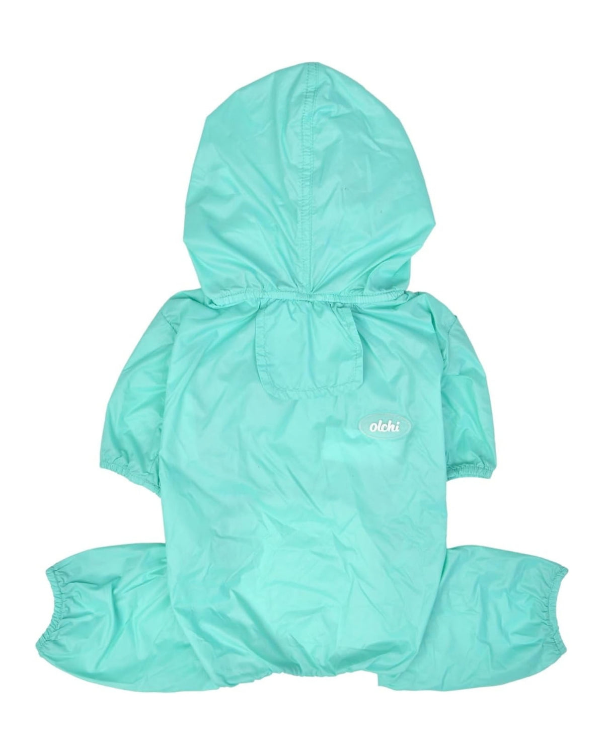 Kapüşonlu Ultra Hafif Gök Mavisi Köpek Yağmurluğu Olchi Candy All in One Raincoat