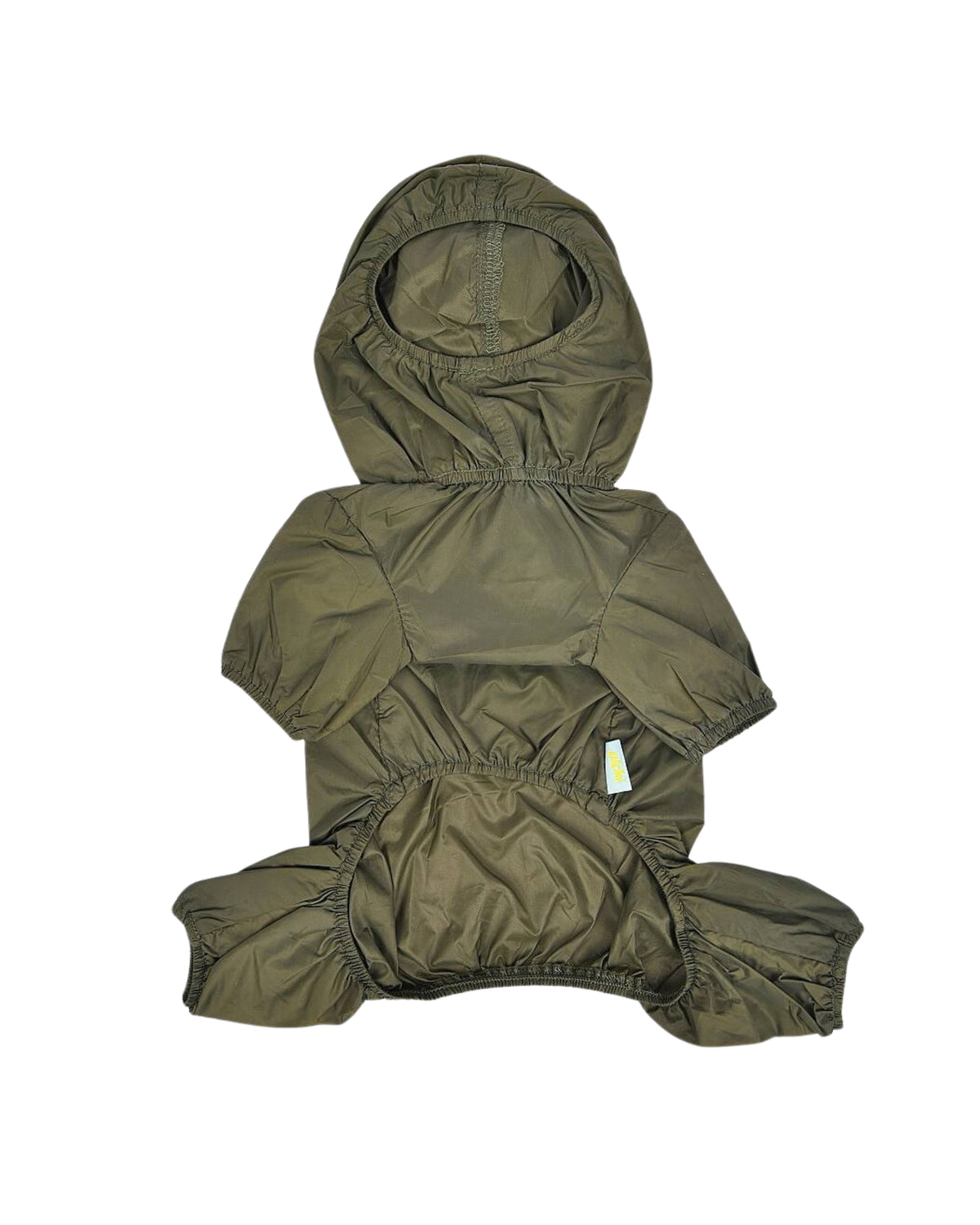 Kapüşonlu Ultra Hafif Haki Köpek Yağmurluğu Olchi Candy All in One Raincoat