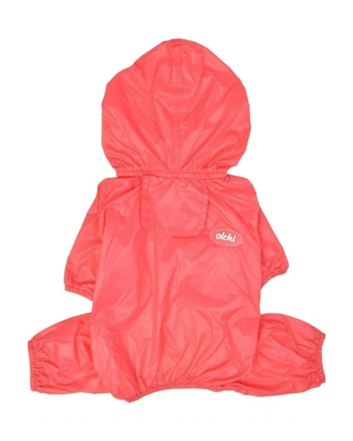 Kapüşonlu Ultra Hafif Pembe Köpek Yağmurluğu Olchi Candy All in One Raincoat
