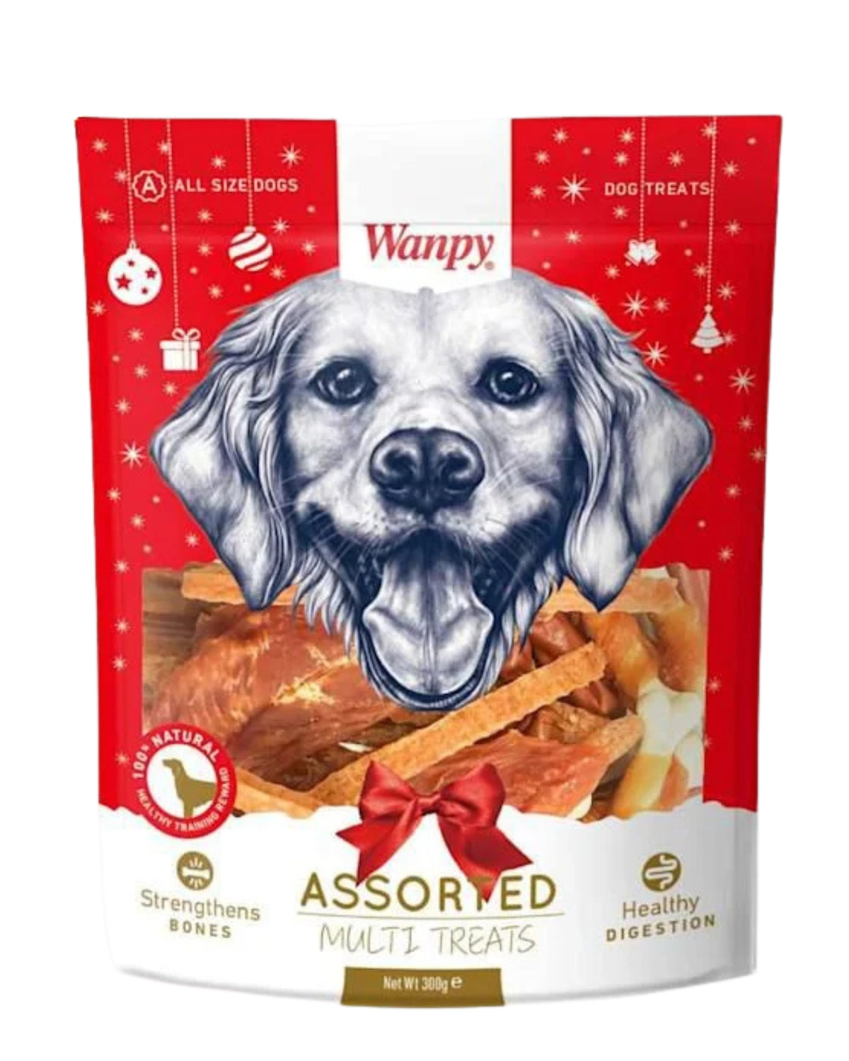 Karışık Tavuklu Köpek Ödülü Wanpy Assorted Multi Treats, 300gr