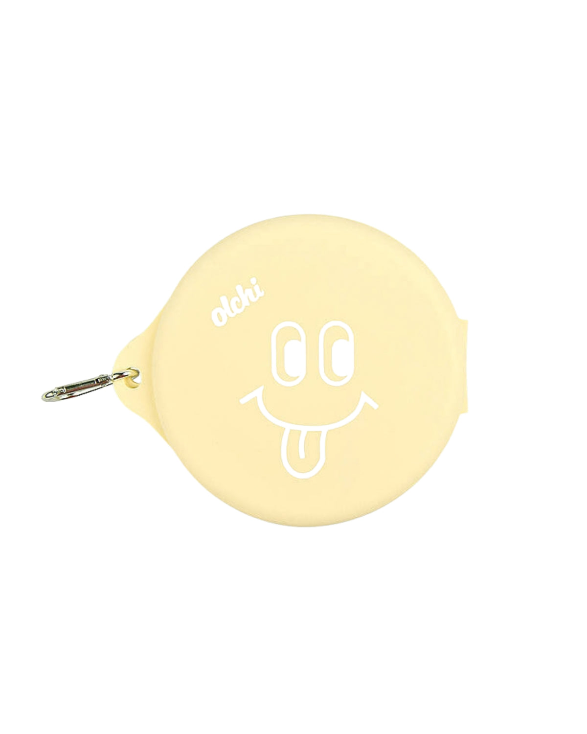 Katlanabilir Çift Hazneli Sarı Silikon Köpek Seyahat Kabı Olchi Smile Dual Bowl