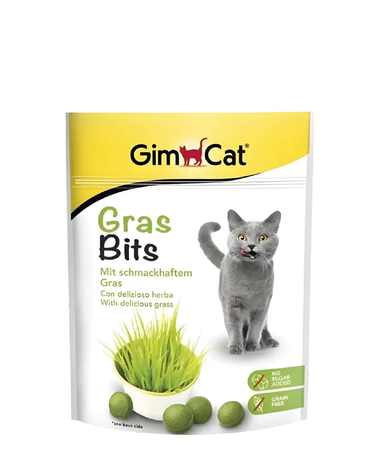 Kedi Çimi Özlü Sindirimi Destekleyen Tahılsız Kedi Ödül Tableti GimCat Gras Bits 15 g