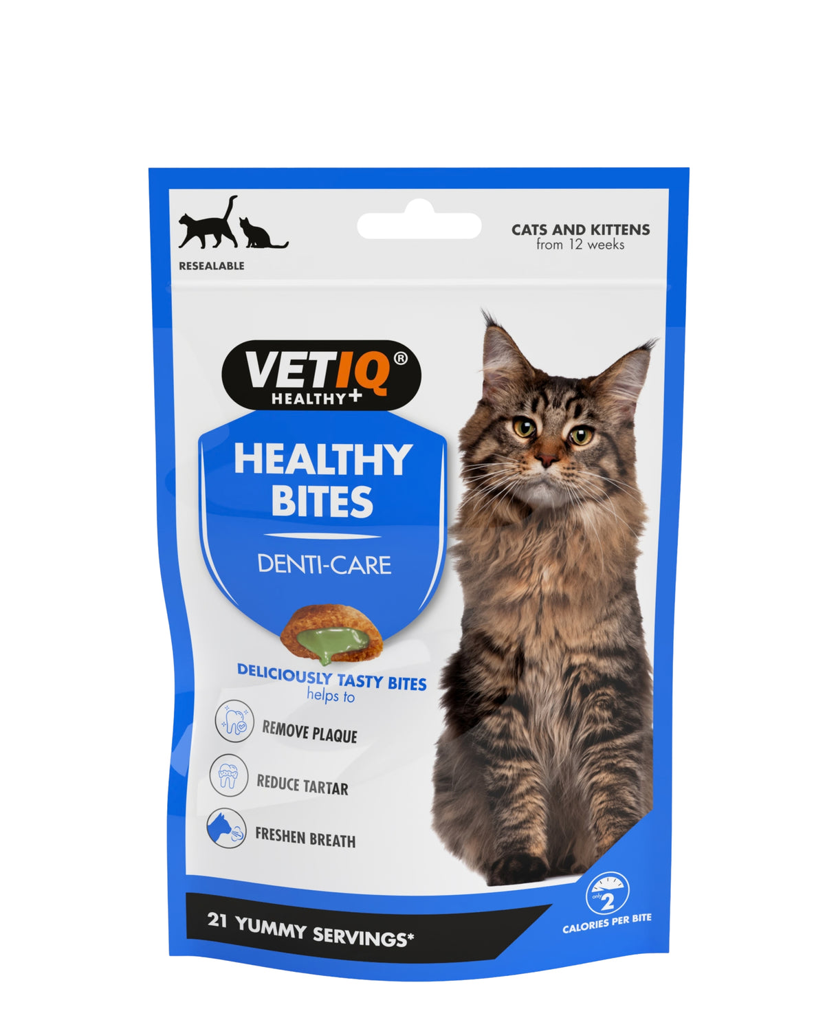 Kediler İçin Diş Bakım Ödülü VetIQ Healthy Bites Denti Care 65 g