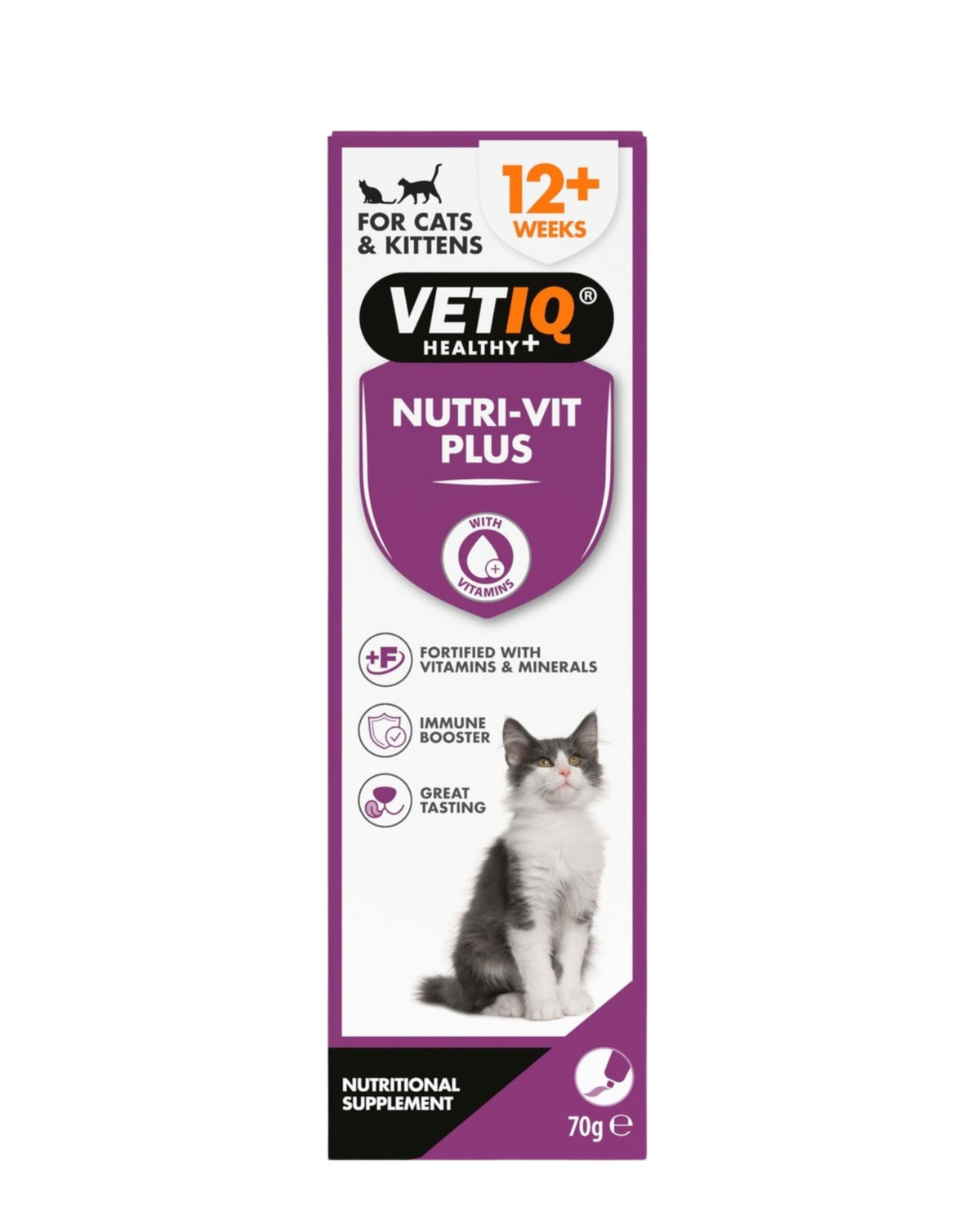 Kediler İçin Vitaminli Enerji Macunu VetIQ Nutri Vit Plus 70 g