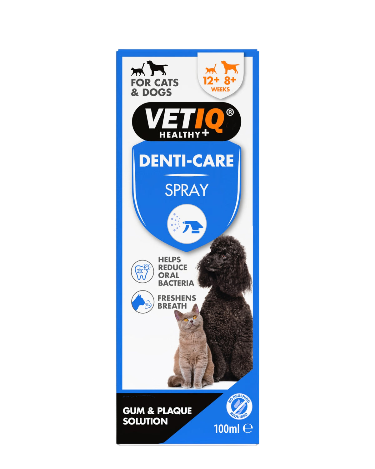 Kedi ve Köpekler İçin Ağız Bakım Spreyi VetIQ Denti Care Spray 100 ml
