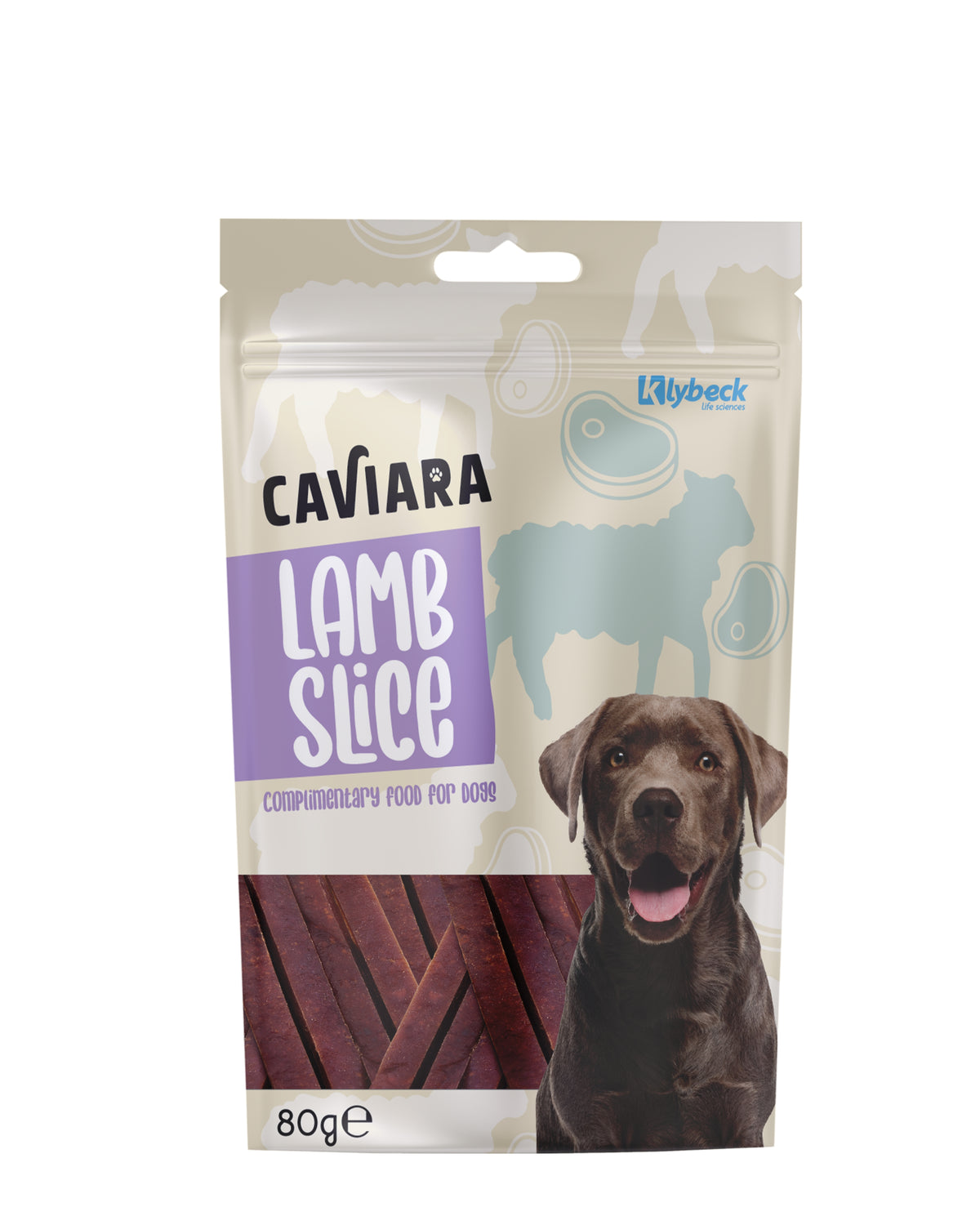 Köpekler İçin Kurutulmuş Kuzu Dilimleri Caviara Lamb Slice 80 g