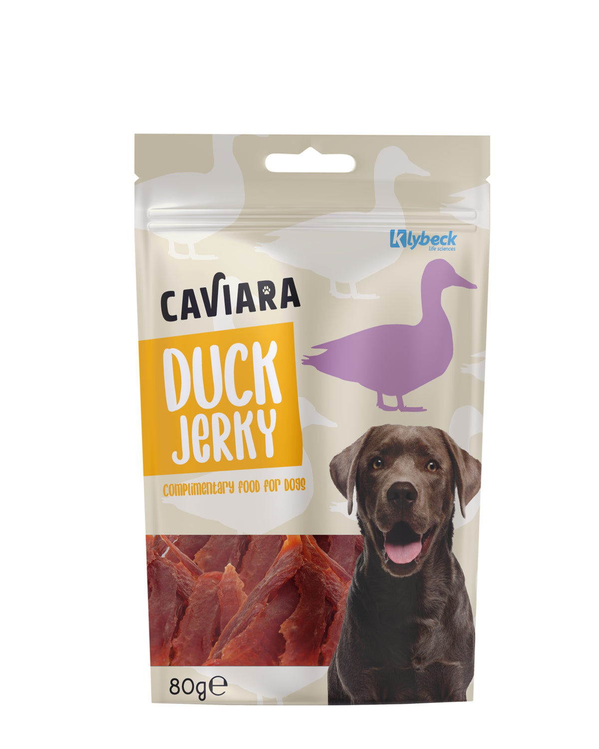 Köpekler İçin Kurutulmuş Ördek Fileto Caviara Duck Jerky, 80g